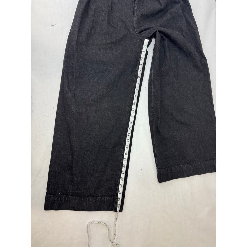 BDG Women's Barrel Leg Paper Bag Waist Jeans Black Karina - Size 25 - Picture 6 of 8